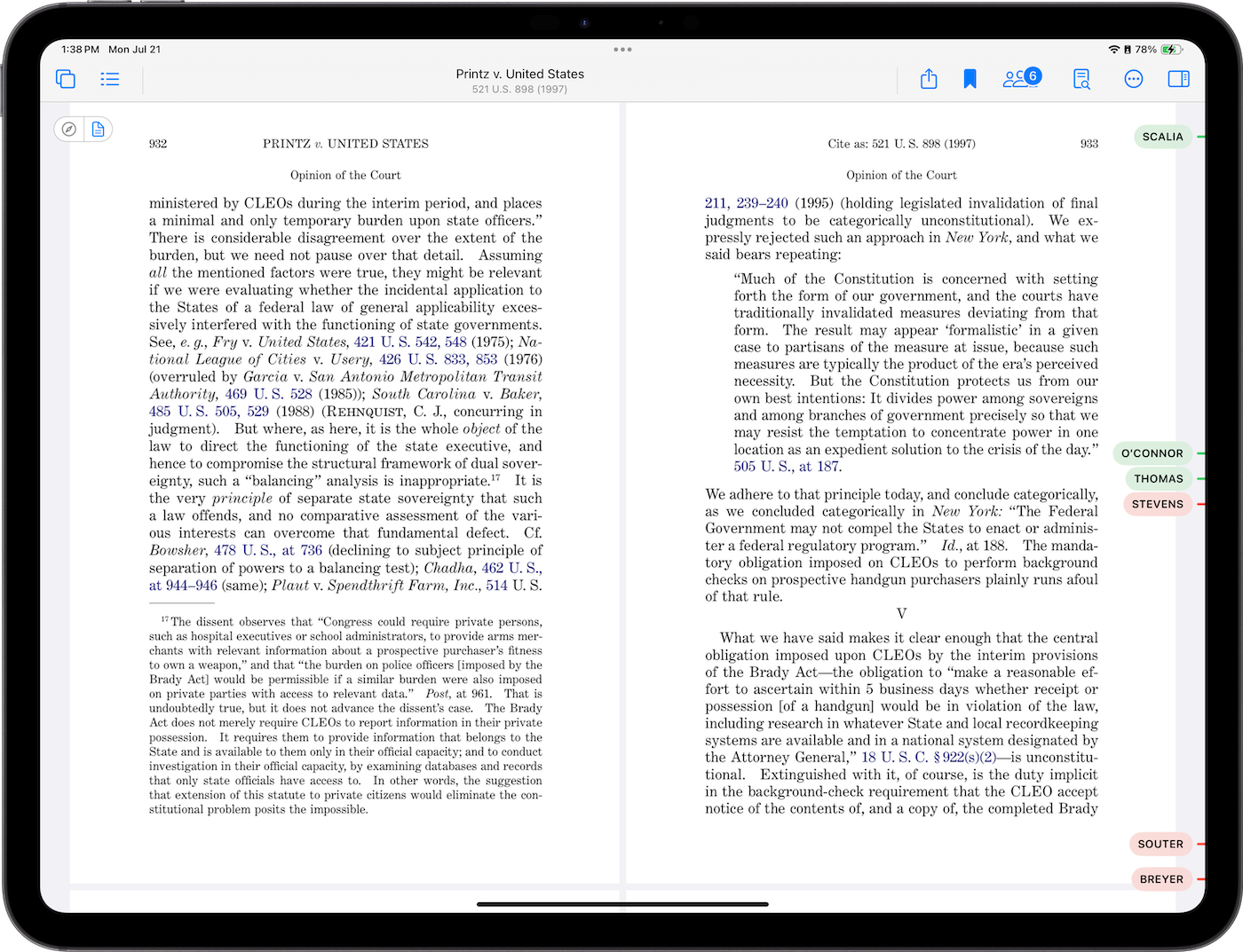 Case Viewer on iPad